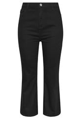 YOURS Curve Black Flare Stretch Jeans