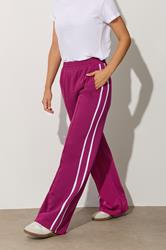 LTS Tall Red Contrast Stripe Wide Leg Trousers | Long Tall Sally 2