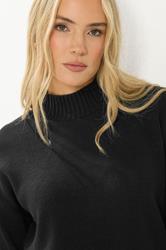 LTS Tall Women's Black High Neck Jumper | Long Tall Sally 4