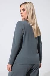 LIMITED COLLECTION Plus Size Grey Ribbed Button Cardigan | Yours Clothing 2