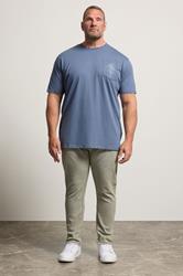 KAM Big & Tall Silver Stretch Jeans | BadRhino 1