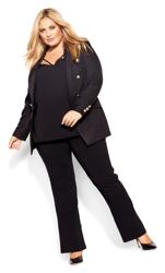 Evans Black Smart Bengaline Pant 2