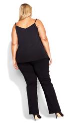 Evans Black Smart Bengaline Pant 6