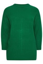 YOURS Curve Bright Green Essential Knitted Jumper