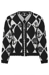 YOURS Plus Size Sailor Print Cardigan | Yours Clothing 5