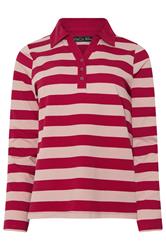 M&Co Red & Pink Stripe Cotton Polo Shirt | M&Co  6
