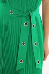 STAR Green Pleated Eyelet Dress | StarByJM 4