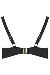 YOURS Plus Size Black Premium Underwired Bikini Top | Yours Clothing 7