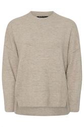 YOURS Curve Beige Brown Drop Shoulder Seam Detail Jumper