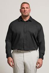 BadRhino Big & Tall Black Stretch Long Sleeve Shirt | BadRhino 1