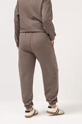 YOURS Plus Size Chocolate Brown Cuffed Joggers | Yours Clothing 4