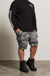 BadRhino Big & Tall Grey Camo Cargo Shorts | BadRhino 3