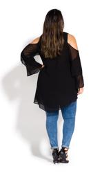 Hi Lo Cold Shoulder Top by City Chic Online, THE ICONIC