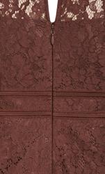 Evans Brown Lace Frill Mini Dress 6