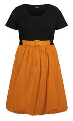 Evans Orange Paris Days Dress 4