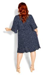 Polka dot dress navy best sale