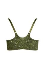 Front Close T-Shirt Khaki Bra 4