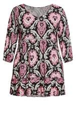 Evans Black Paisley Print Top 5