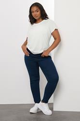 YOURS Plus Size 3 PACK White Core T-Shirt Essentials Set | Yours Clothing 2