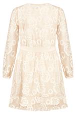 Evans Nude Lace Wrap Dress 5