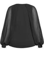 Evans Black Pleated Bay Top 6