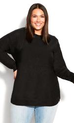 Evans Black Birdseye Sweater 2