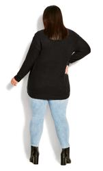 Evans Black Birdseye Sweater 5