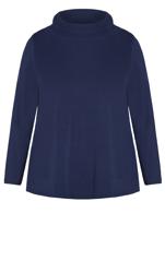 Evans Blue Roll Neck Top 5
