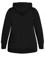 Zip Hood Neck Cotton Black Plain Jacket 8