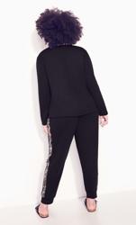 Evans Black Camo Stripe Sweatshirt 5