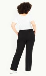 Evans Black Picasso Wide Leg Trouser Black