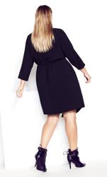 Evans Black Twisted Knot Shift Dress 4