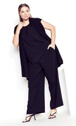 Evans Black Gathered Halterneck Top 4