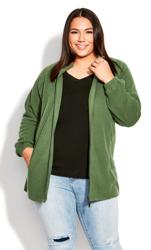 Evans Green Polar Fleece Zip Jacket 2