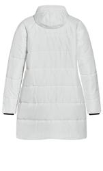 Evans White Longline Hooded Puffer Coat 9