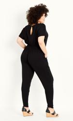 Short Sleeve Black Jumpsuit 2