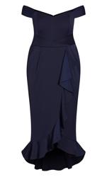 Evans Navy Hypnotise Dress 3