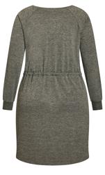 Evans Grey Tie Waist Tunic Dress 5