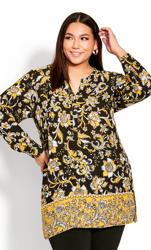 Evans Yellow Treasure It Blouse 1