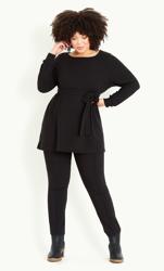 Button Detail Black Top 4
