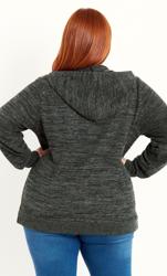 Soft Touch Grey Zip Hoodie 2
