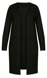Longline Black Lounge Cardigan 6