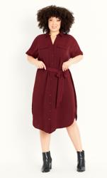 Midi Berry Shirt Dress 1