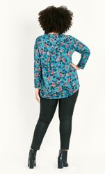 Jersey Blue Print Shirt 5