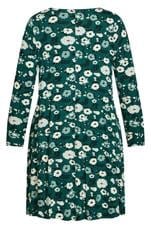 Swing Print Teal Dress 5