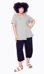 Evans Grey Mae Ruffle Top 1