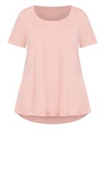 Evans Pink Scoop Neck T-Shirt 5