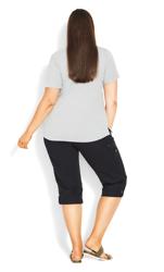 Evans Grey V-Neck T-Shirt 3