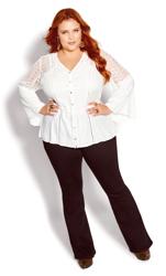 Evans Ivory Sweet Dream Embroidered Top 3