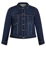 Evans Blue Dark Wash Denim Jacket 5